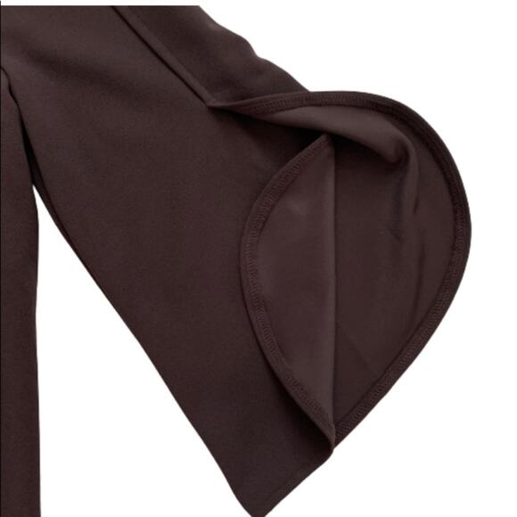 Ann Taylor Factory Top Tunic Brown V-Neck Tulip 3/4 Sleeve Top Size Medium NEW - Picture 7 of 11